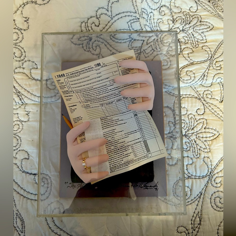 “THE ACCOUNTANT “ HANDS SCULPTURE